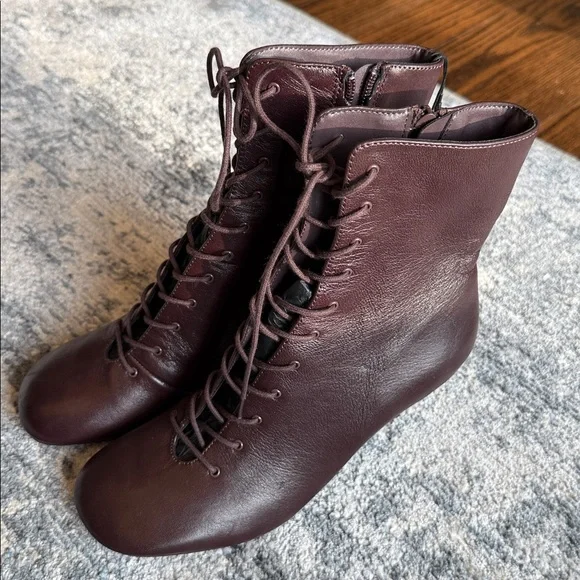 Zara Leather Kitten Ankle Boots - Picture 17 of 17